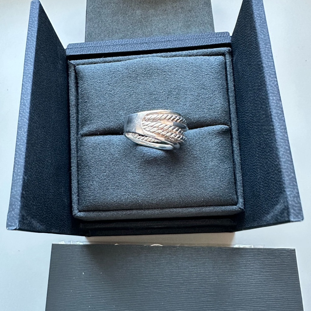 David Yurman Crossover Ring Sz 8 - Picture 8 of 13